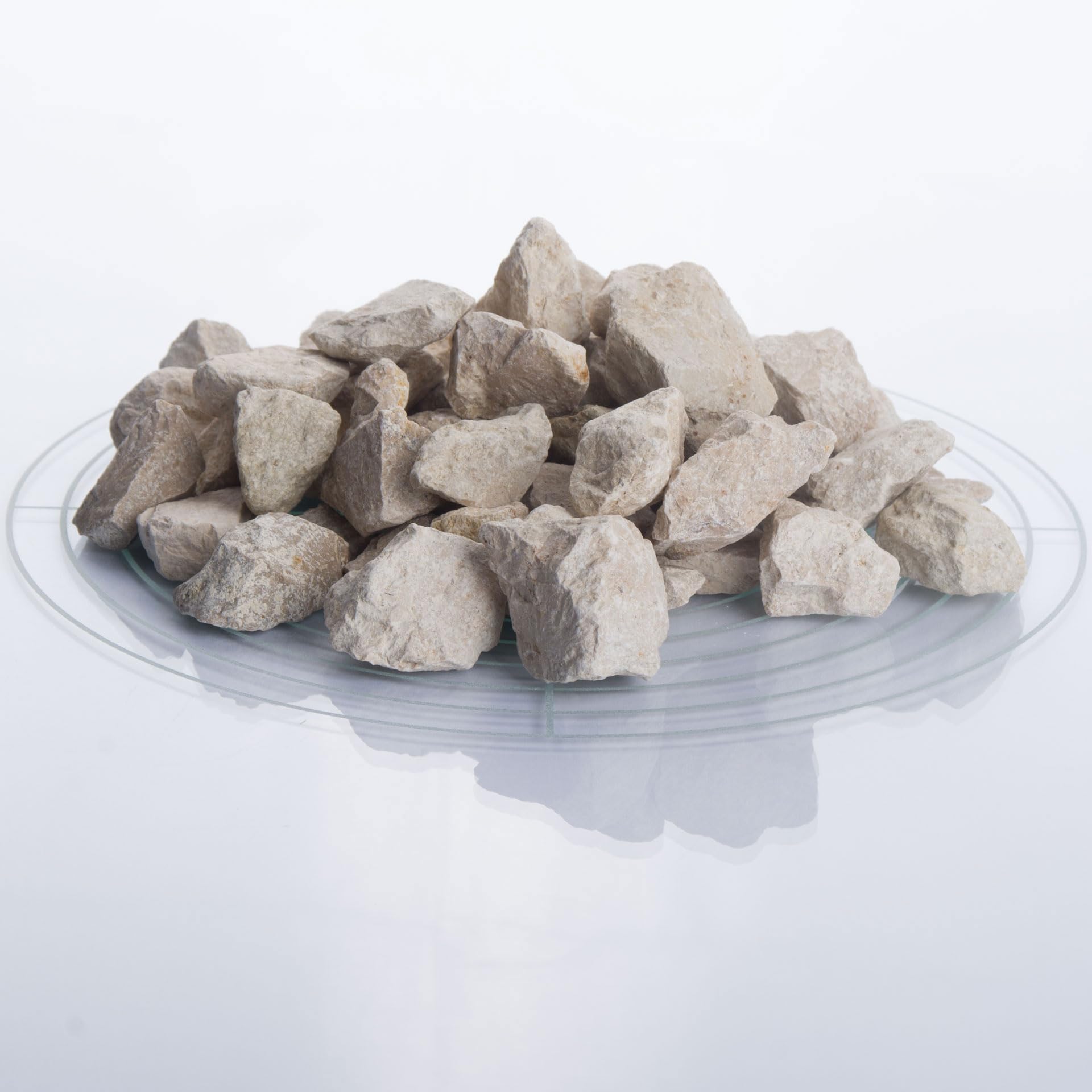 Schicker Mineral Kalk Ziersplitt beige 25 kg, Kalksplitt Yellow Sun, Deutscher Naturstein, farbecht, witterungsbeständig, ideal zur Gartengestaltung, Fassadenschutz, Schotter (Kalk Splitt, 16-32 mm)