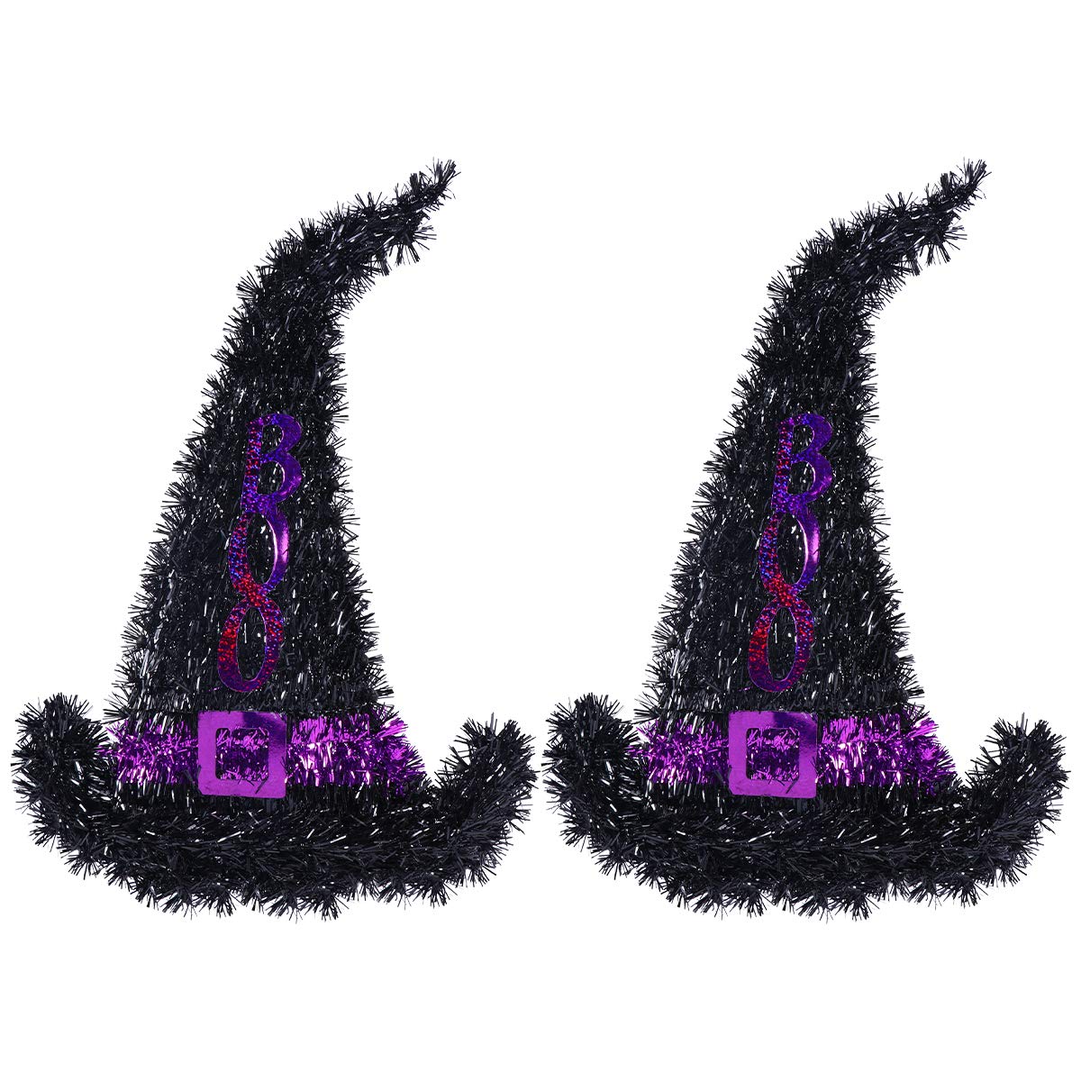 BESPORTBLE Witch Hat Wall Hanging Ornament Hat Witch Tinsel Witch Hat for Party Costume Accessory 2pcs 11.5
