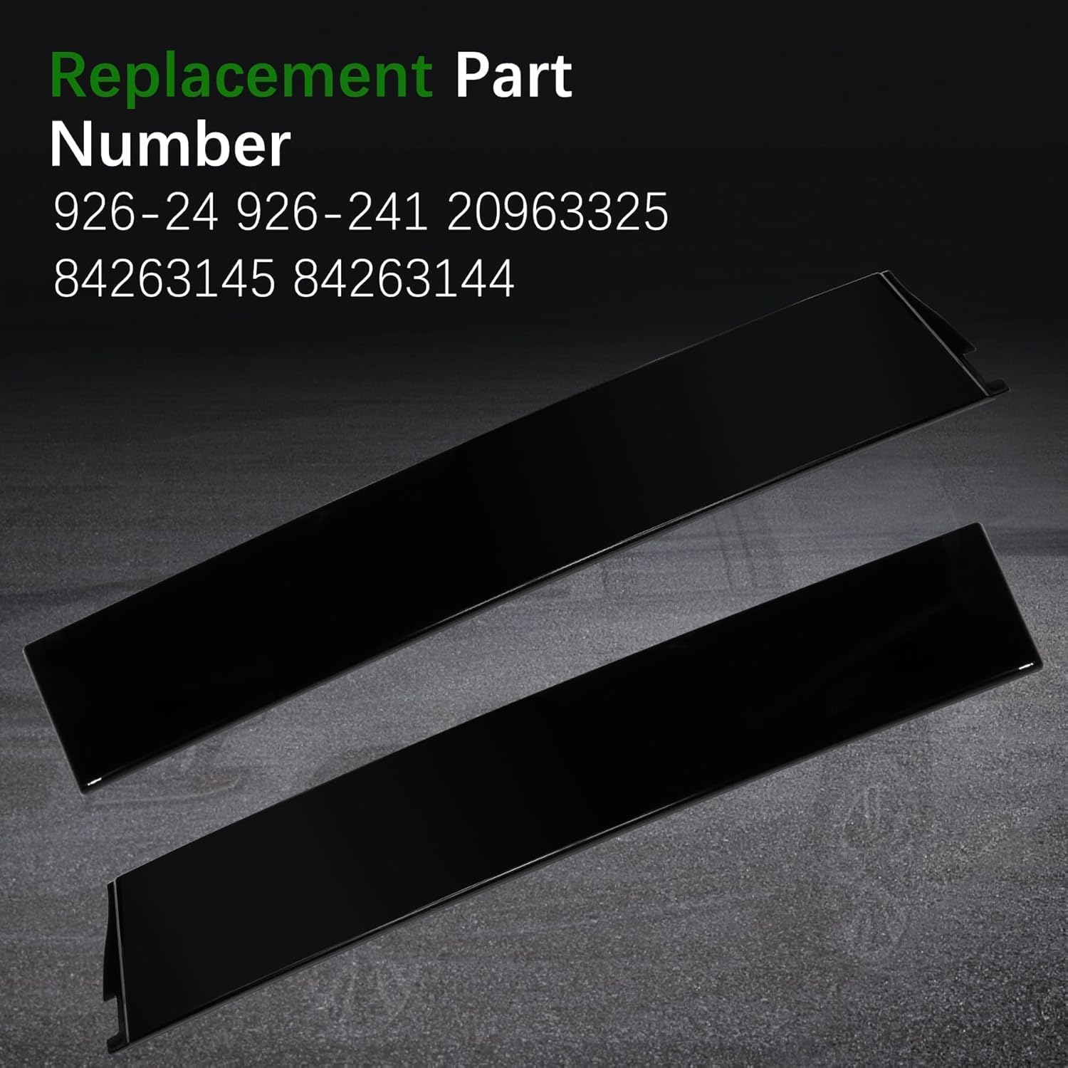 2Pcs 926-241 926-242 Windshield Outer Trim Molding B Pillar Window Trim Cover fit for Cadillac Escalade ESV, for Chevrolet Suburban,for Chevy Tahoe,for GMC Yukon XL 2015-2020 (Left &Right Side)