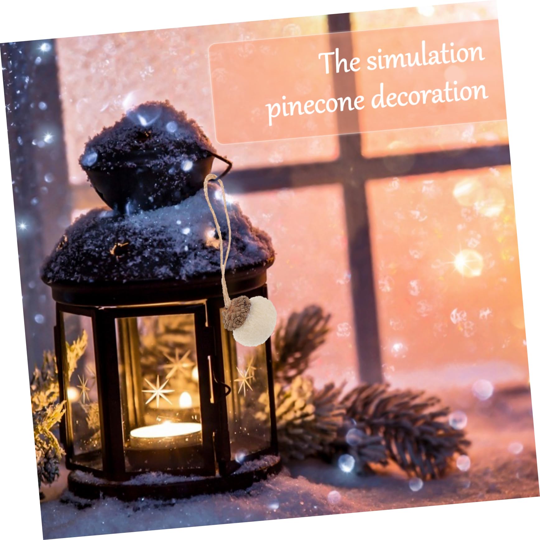 Ciieeo 3 Set Di Decorazioni Natalizie A Forma Di Pendenti Ornamenti Per L'albero Facili Da Posizionare Decorazione Festiva Per La Casa 18 Pezzi * 3