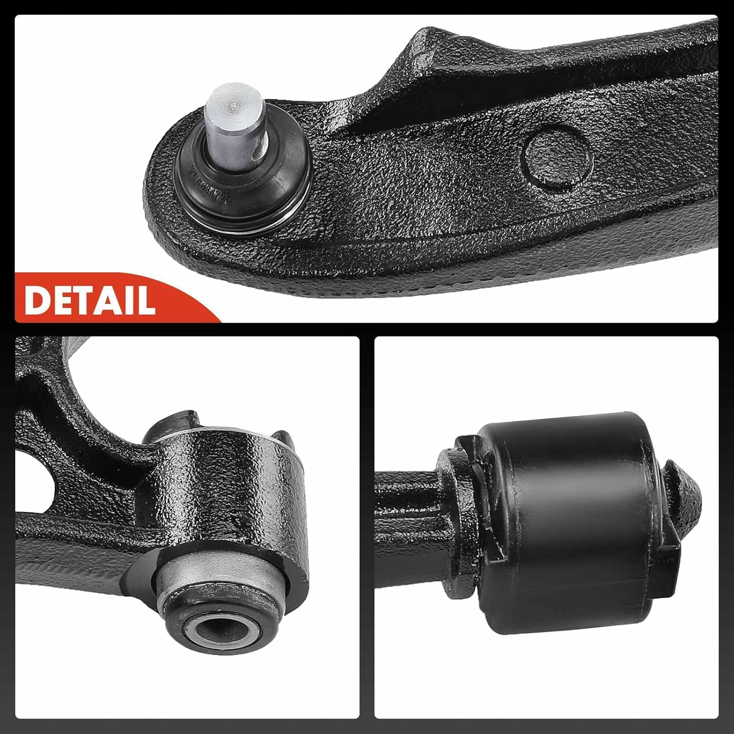 A-Premium 2 x Front Lower Control Arm, with Ball Joint & Bushing, Compatible with Dodge & Chrysler & Plymouth - 1996-2000 - Caravan, Grand Caravan, Town & Country, Voyager, Grand Voyager