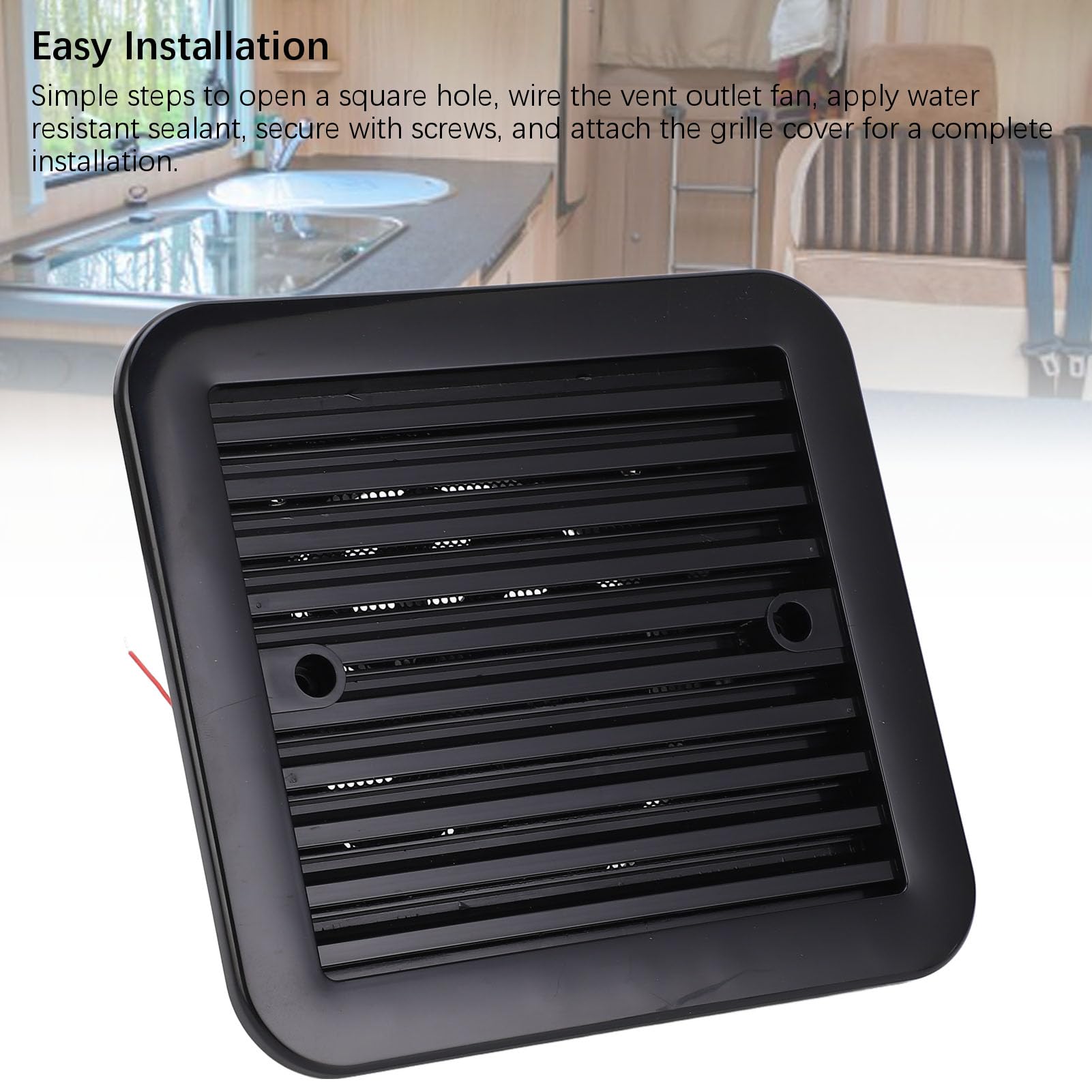 Ventola di Ventilazione Laterale per, Ricambio D'aria Durevole e Migliorato per, Rimorchio, Roulotte, Yacht, 220 V