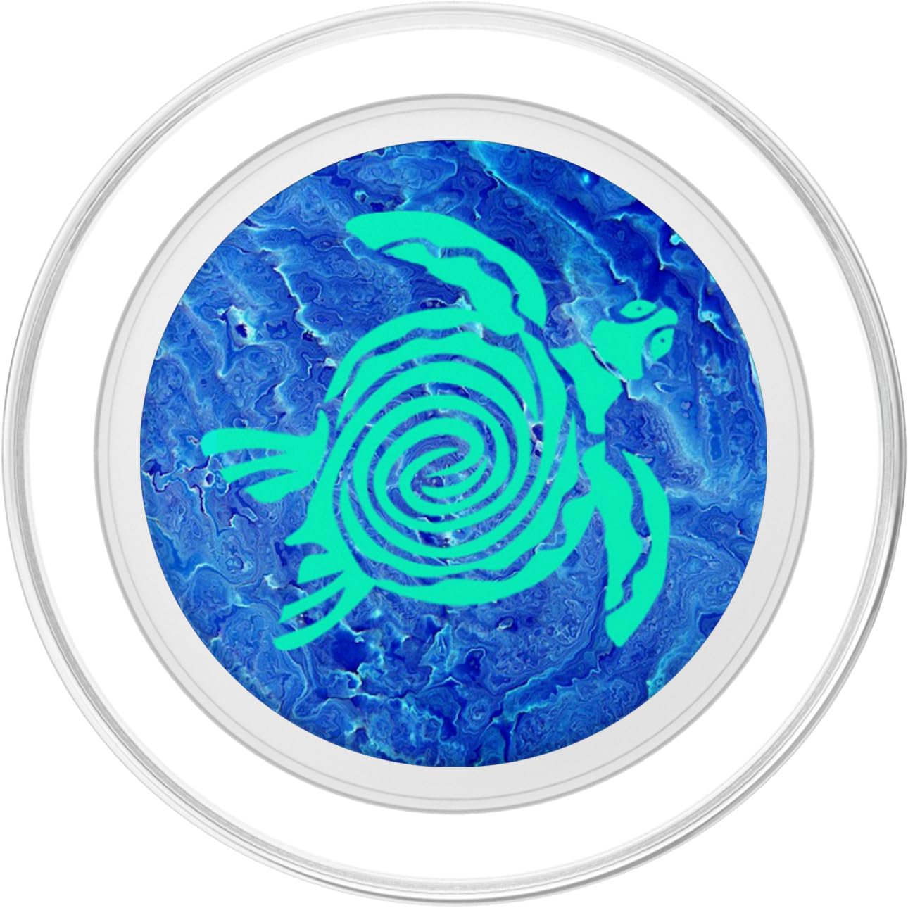 Sea Turtle Phone Grip,Teal Turtle Phone Pop Out Blue Turtle PopSockets PopGrip for MagSafe