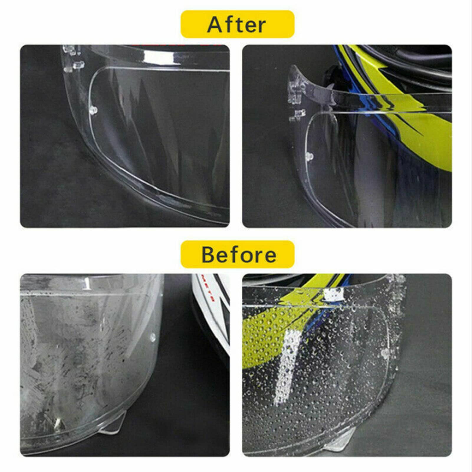 Film Anti-Buée Pour Visière De Casque Moto – 24.5 Cm, Universel, Neuf