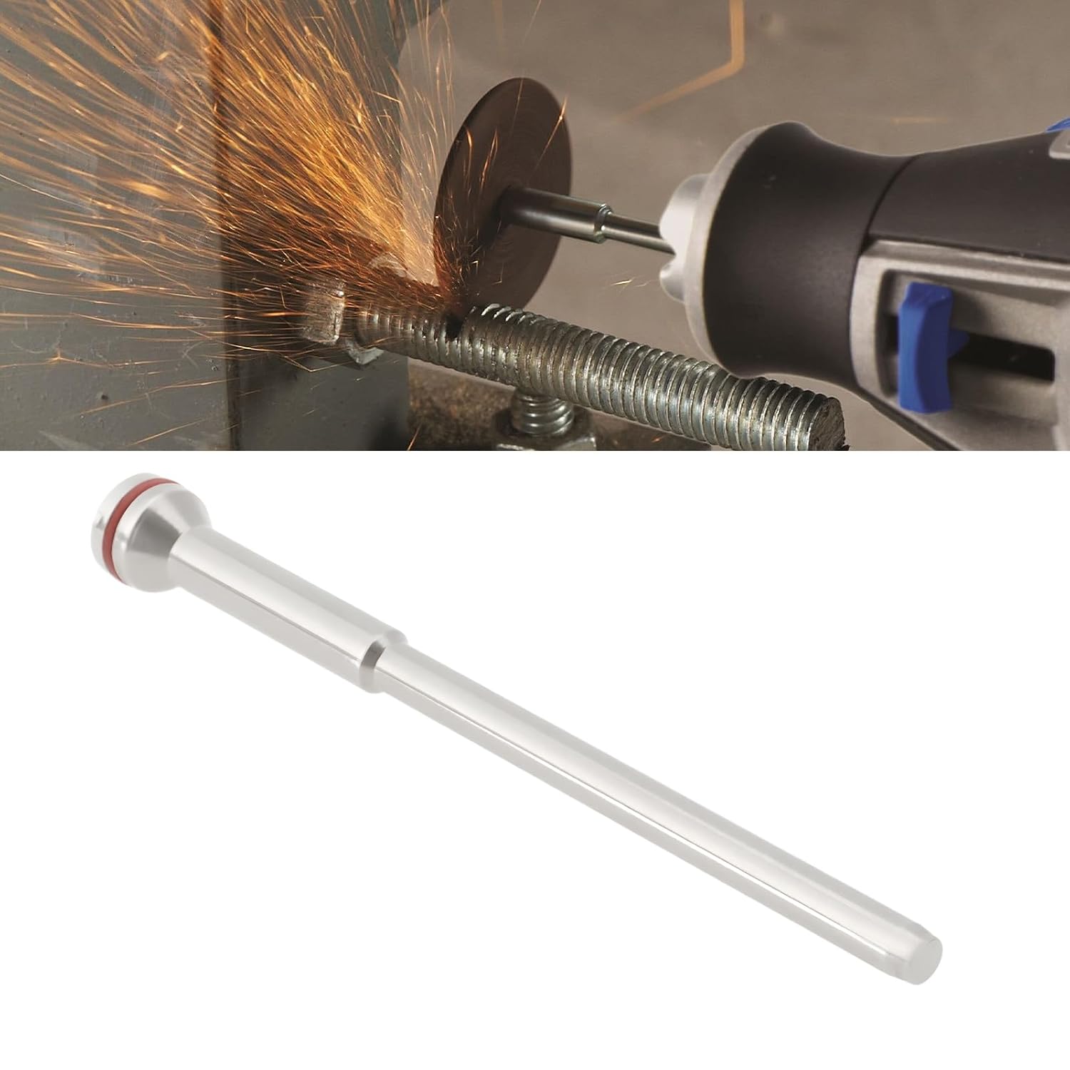 SING F LTD 10Pcs Mandrels Arbors 2.35mm 3/32" Shank for Rotary Tools Compatible with Dre-Mel