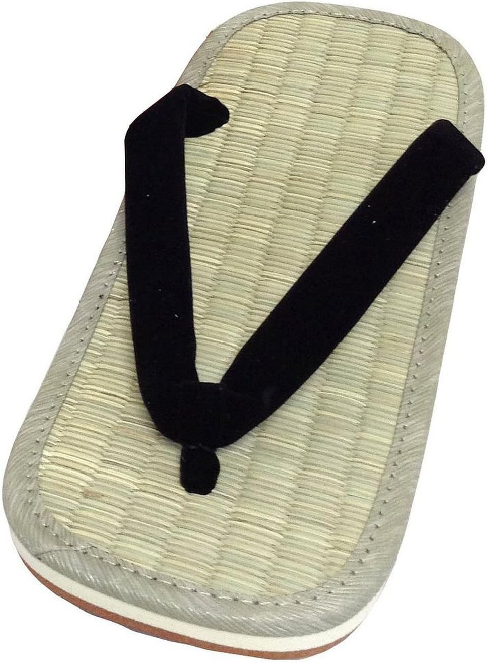 EdotenMen's Japan AmeZoko Igusa Black Setta Zouri Sandals