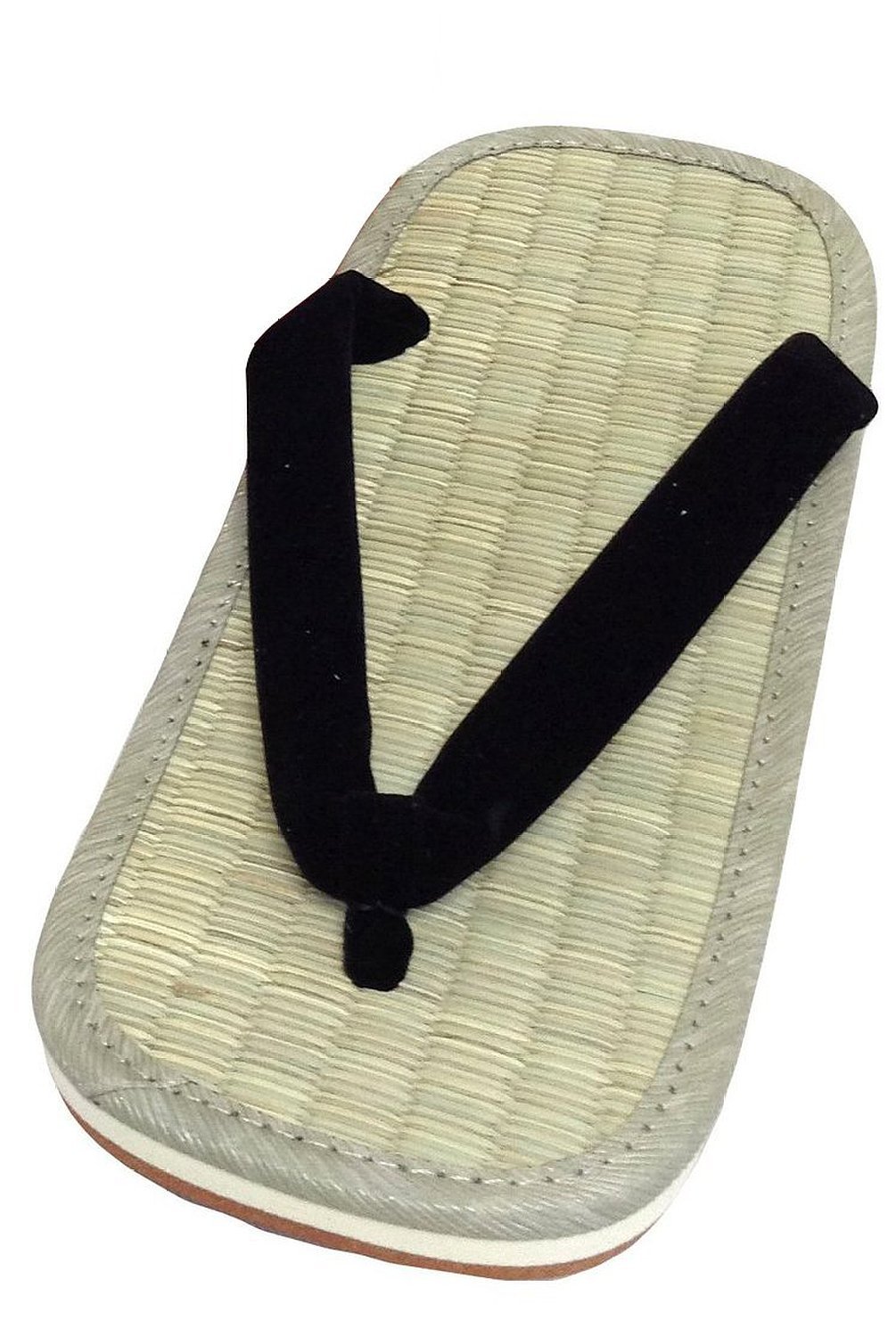 EdotenMen's Japan AmeZoko Igusa Black Setta Zouri Sandals