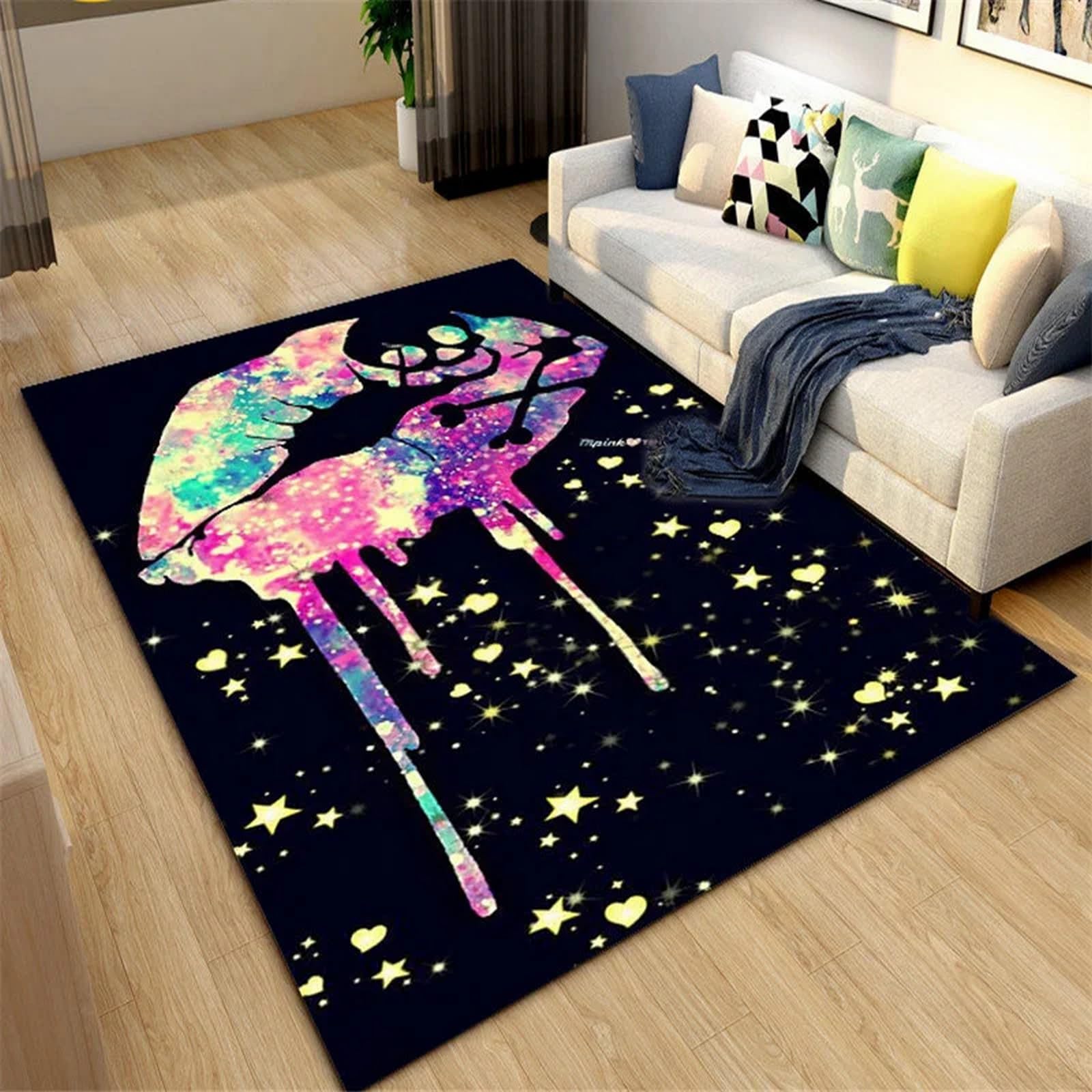 Tapis de bain antidérapant grand format en flanelle 120x160 cm