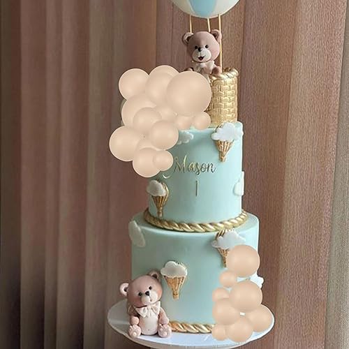 Miniatura 6 de Gyufise 30 piezas de bolas para magdalenas, bolas de espuma, picas de bolas de espuma, mini globo para decoración de pastel para baby shower,