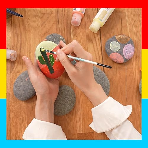 Miniatura 6 de MEEDEN Pintura acrílica azul cerúleo con tapa de bomba, 12 galón (2 litros67.6 onzas), color de pigmento rico no tóxico, perfecta para clases de