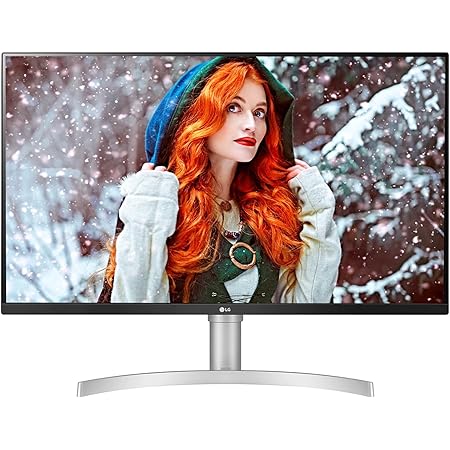 LG 80 cm (31.5 Inches) UHD 4K (3840x2160) Pixels IPS Display Monitor - HDR 10, AMD Free sync, DCI-P3 95%, Speaker (5W x 2 | 2.0ch), Flicker Safe, Reader Mode, HDMI, DisplayPort - 32UN650-W, Silver