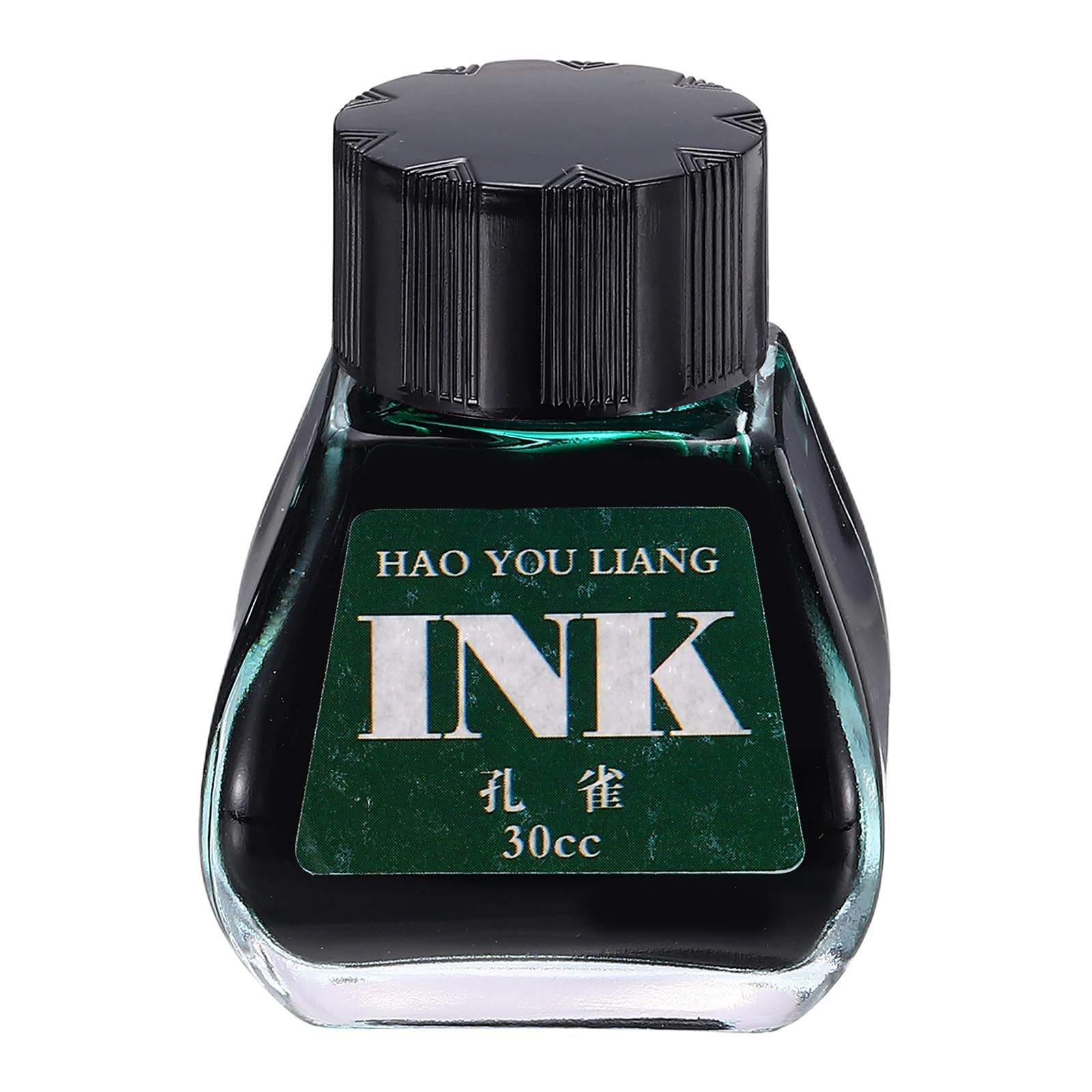 PATIKIL Fountain Pen Ink Peacock Green, 30ml Calligraphy Pen Bottled Ink Non-Carbon Colorful Smooth Flow Color Dip Drawing Set Art Supplies for Writing Painting Journaling
