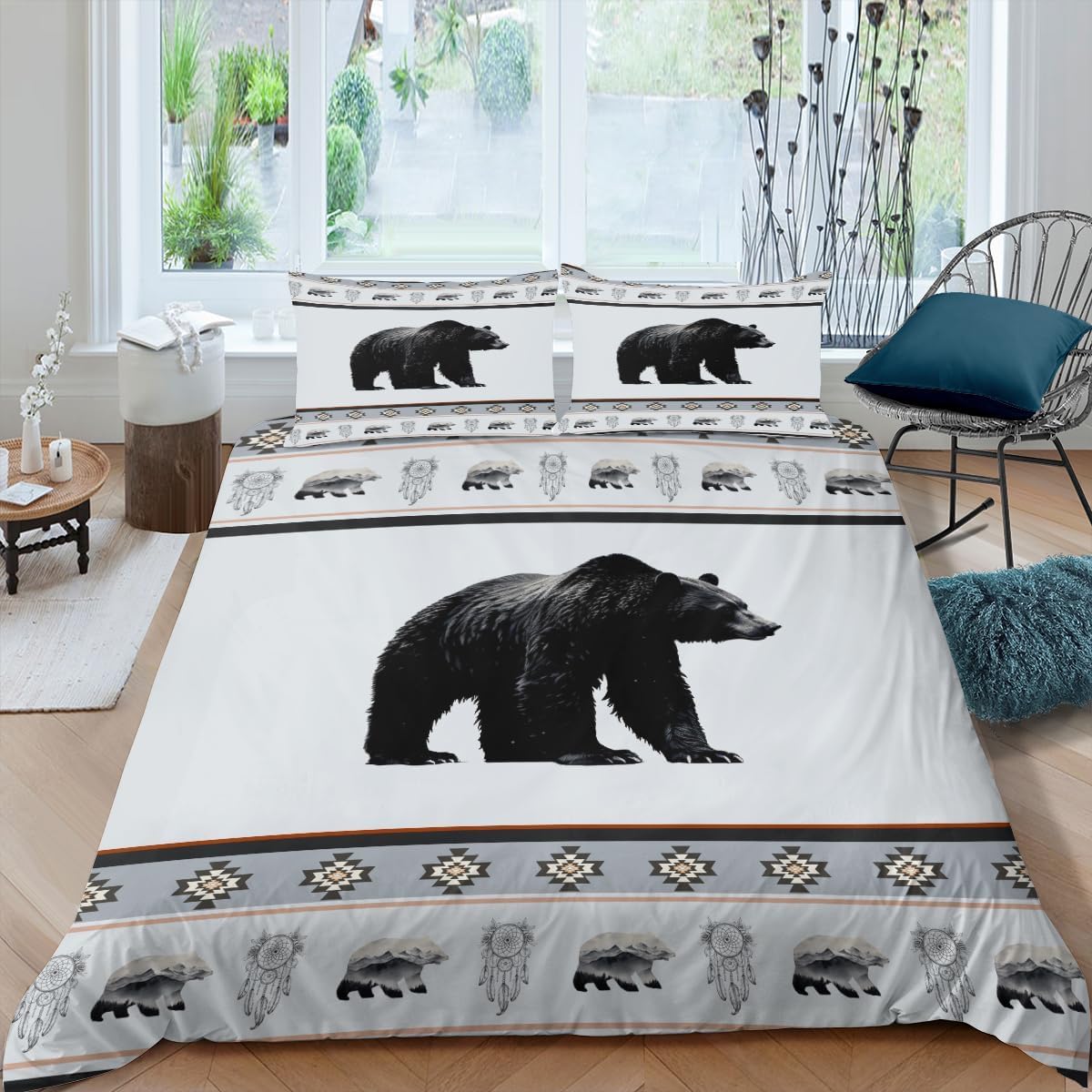 Housse de couette ours entretien facile pour en finir avec la corvée de repassage