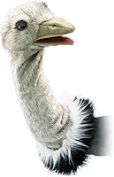 Vista 1 de Folkmanis Títere de etapa de avestruz, gris, blanco, negro, 1 ea