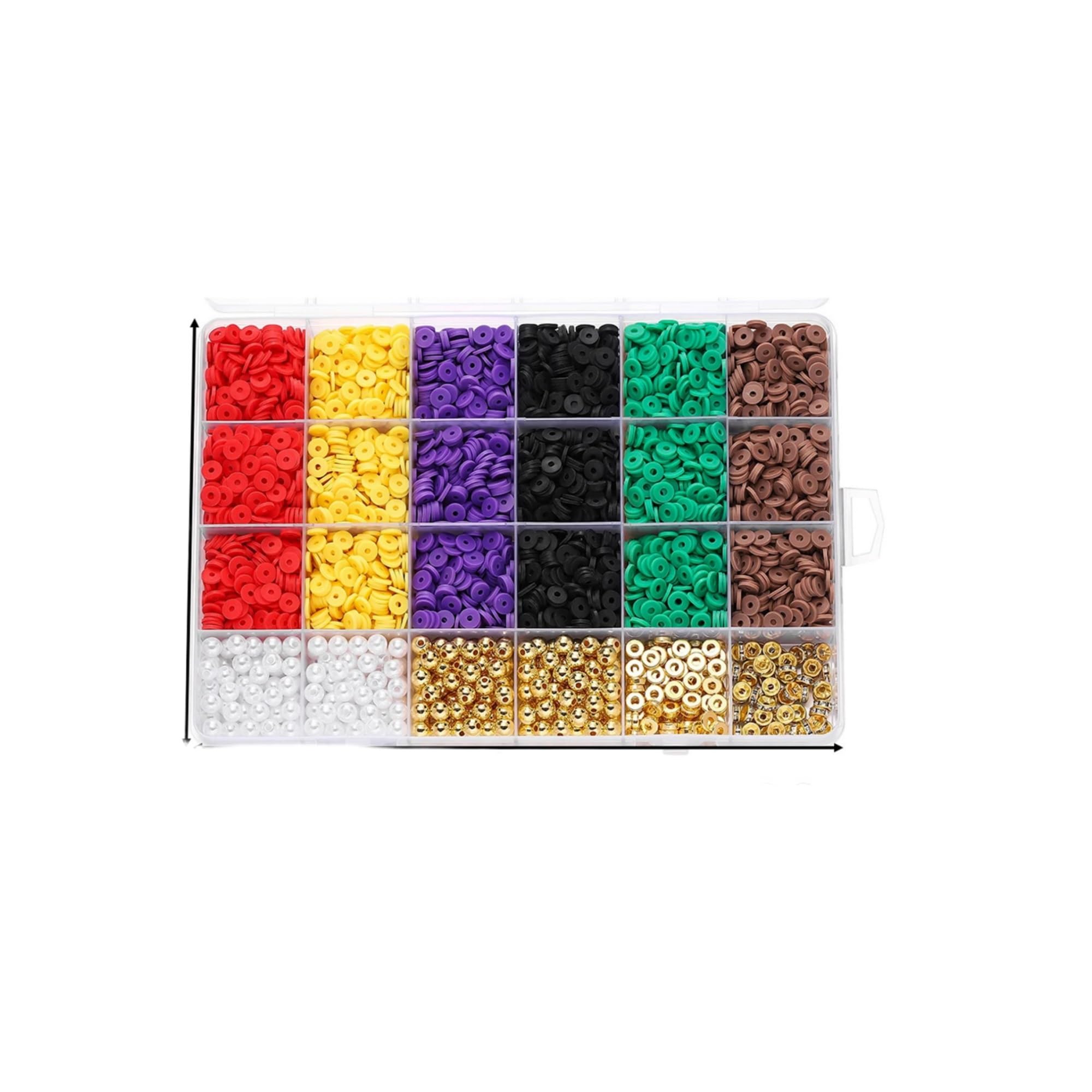 Senyoi DIY Beads kit DIY Polymer Clay Bead Bracelet Kit(Set 03)