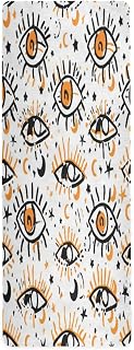 Mystical Eyes Yoga Mat Durable & Thick Gym Fitness Mat,Non Slip Natural Rubber Yoga Mat for Yoga, Pilates & Floor Workouts