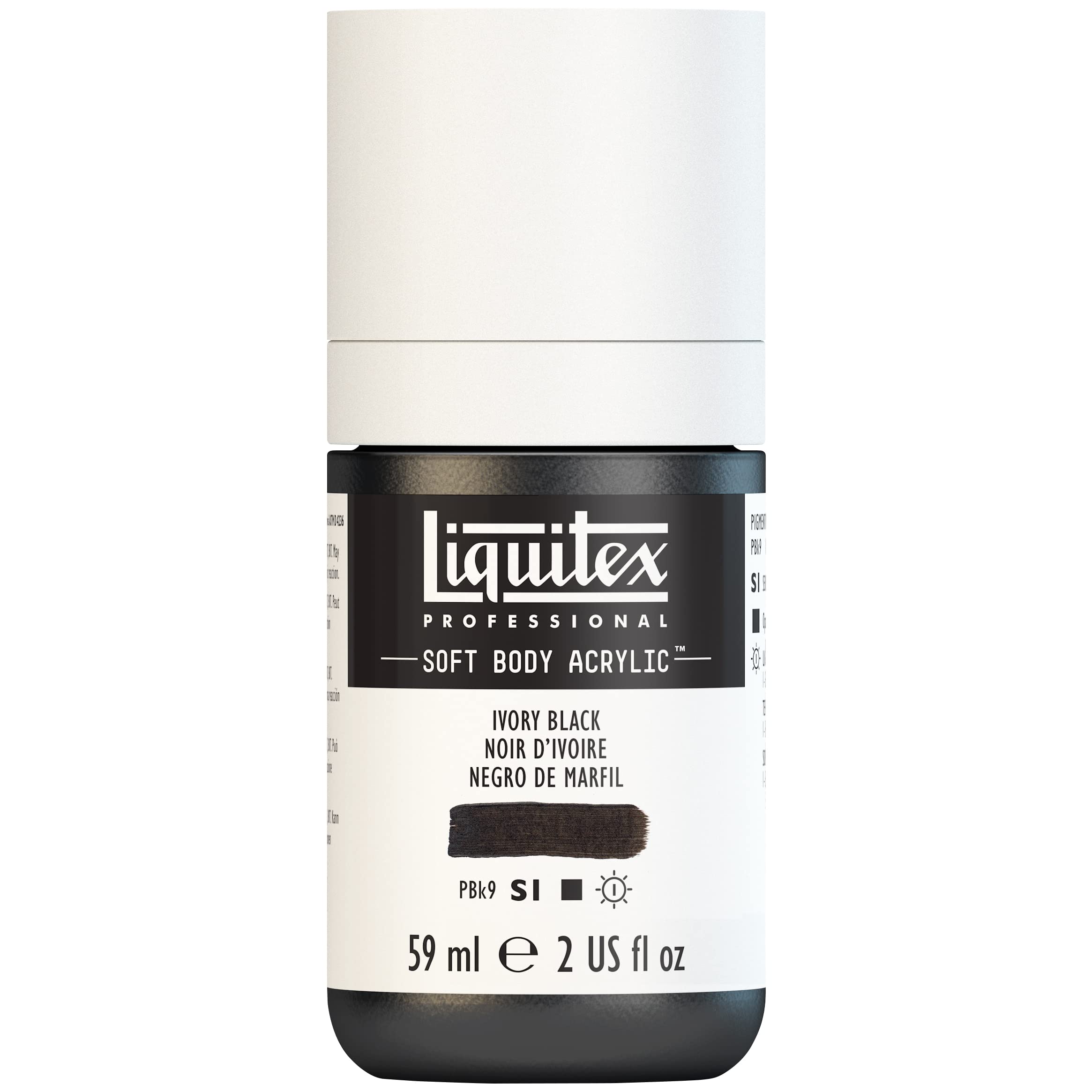 Liquitex Acrylic Paint, Ivory Black, 59 ml (Pack of 1)