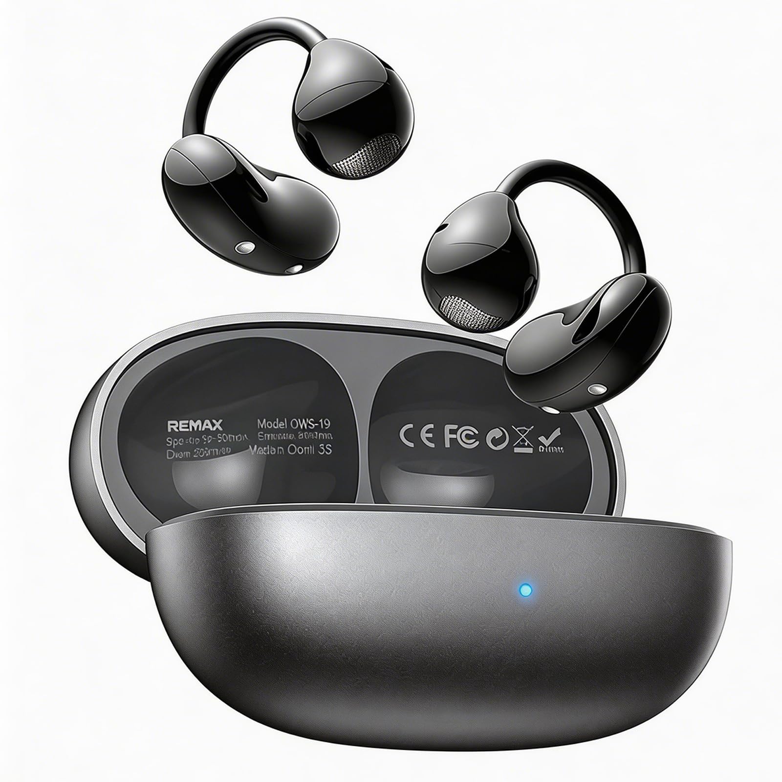 Photo 1 of 2026 Open Ear Clip on Earbuds for Running & Gym, Wireless Bluetooth 6.0 Wireless Clip On Earbuds with 80 Hours Charging Case, Sport Earphones Built-in Mic IPX5 Waterproof for Outdoor Fitness