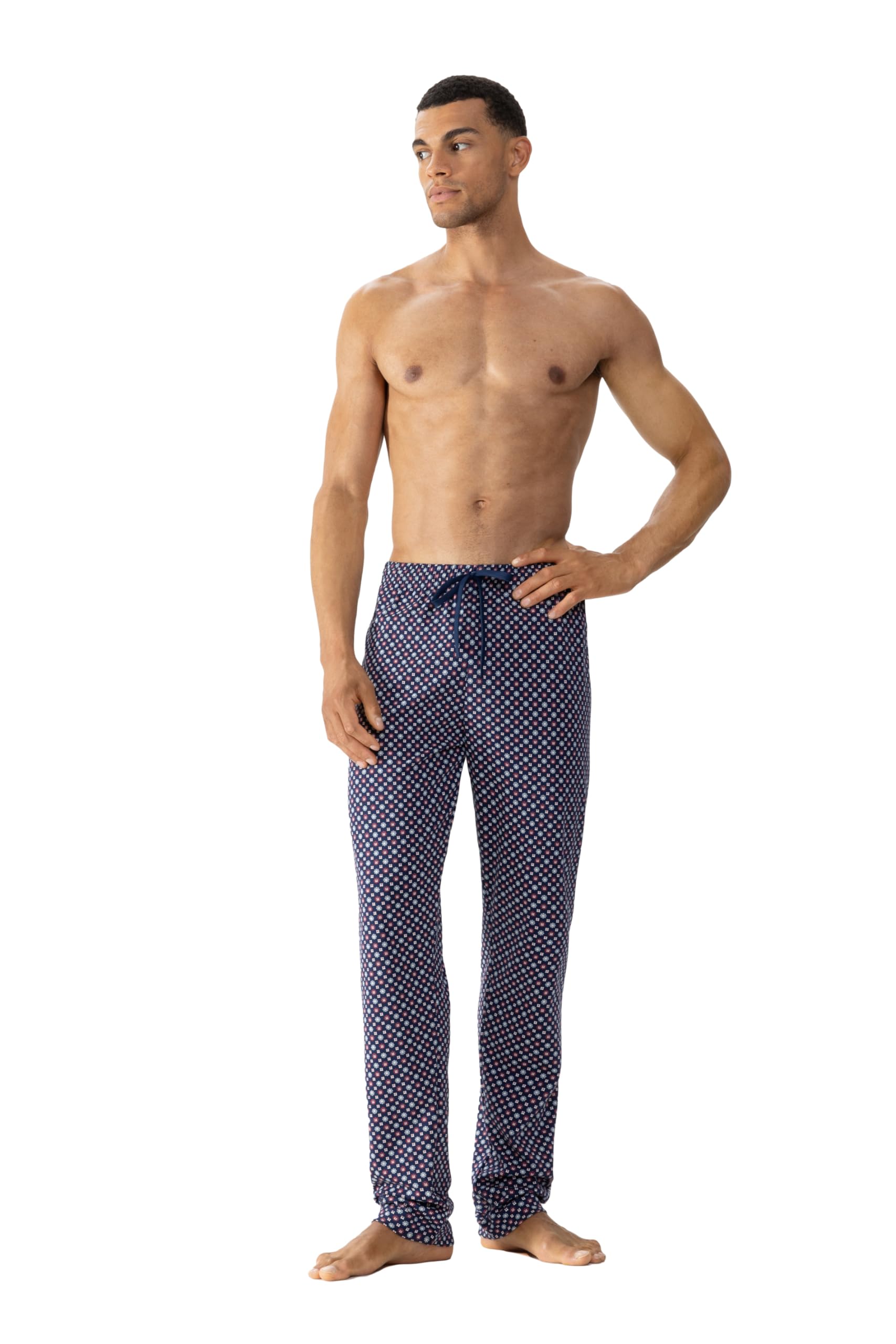 Mey Herren Lange Pyjamahose 100% Baumwolle Serie Tie Minimal
