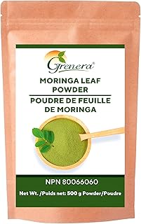 Grenera Moringa Powder 500 gram | Perfect for Drinks, Tea, Smoothies, Soups | No added chemicals and preservatives | Pure Moringa Leaf Powder | Hojas De Moringa | Dried Drumstick tree leaf Powder | Malunggay leaf Powder | Natural Superfood