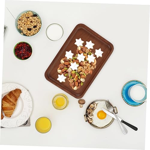 Miniatura 3 de Cabilock Bandeja de esponja para fregadero, bandejas de desayuno para cama, tabla de servir de madera, bandejas para comida, jabonera de bambú,