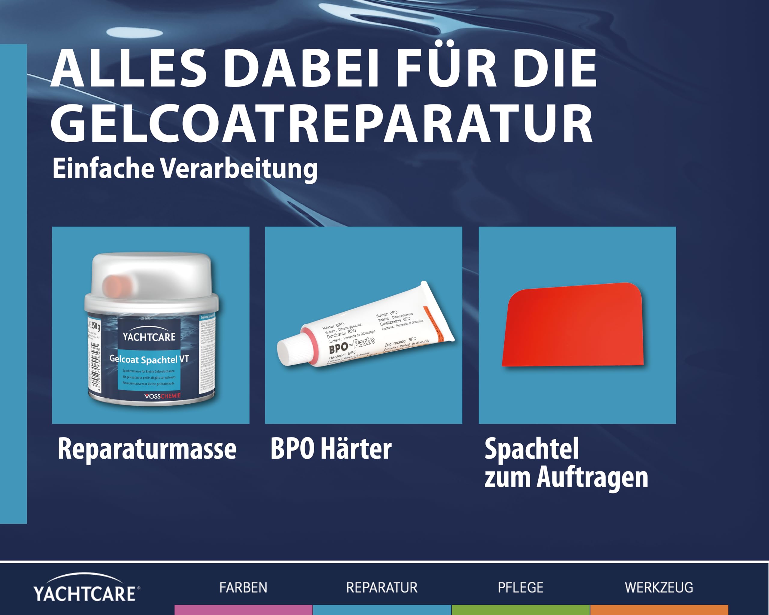 Yacht Care YP-21 Gel Coat Espátula VT