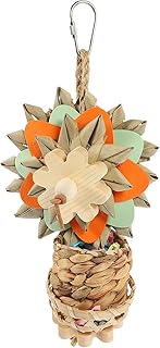 Bird Shredder Toys Foraging Hanging Toy Parrot Cage Chewing Toys for Small Medium Parrot Finch Conure Lovebirds (Hanging Basket)