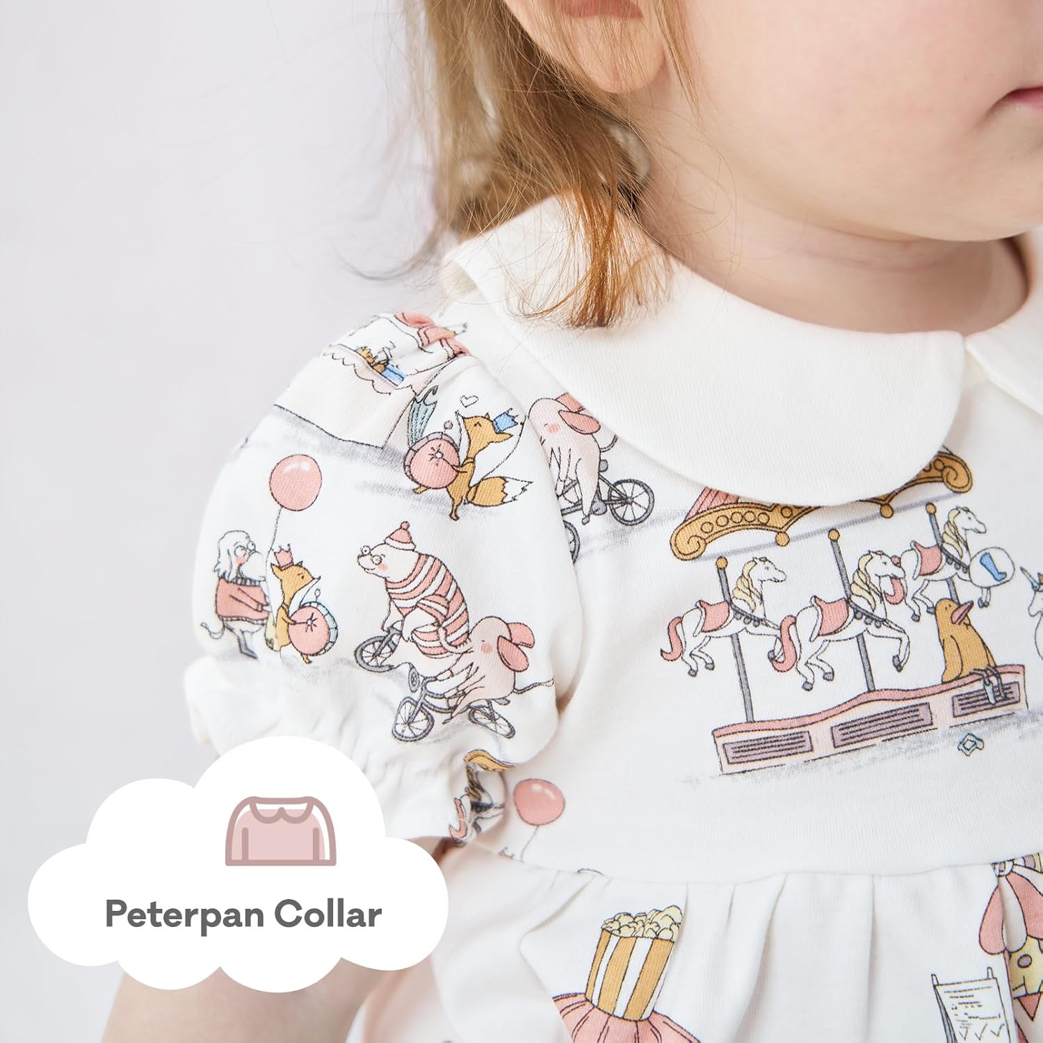 pureborn Baby Girls Dress with Bloomer Infant Girl Cotton Playwear Dress 0-24 Months - Image 4