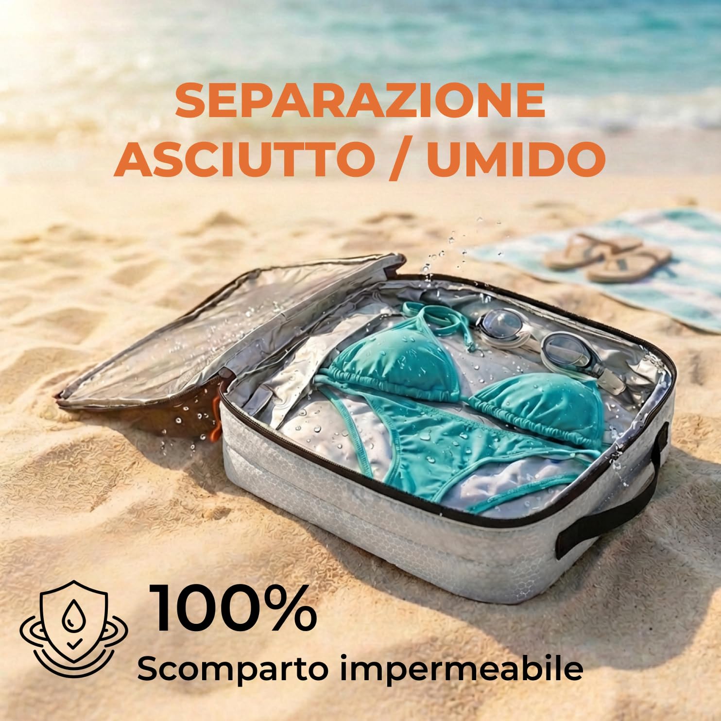 LOONARA Sacchetti compressibili per valigie e zaini [7 pezzi] - Cubi compressibili, organizer da viaggio, borse da viaggio, accessori per campeggio ed escursionismo (Alpine Slate - Grigio)