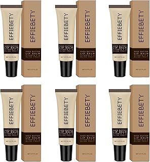 6 Pack Shea Butter Lip Balm, Moisturizing Lip Care Christmas Gifts for All Day Hydration, Conditioning with Shea Butter, Vitamin E & Olive Fruit, Vegan & Cruelty-Free (0.17 fl oz)