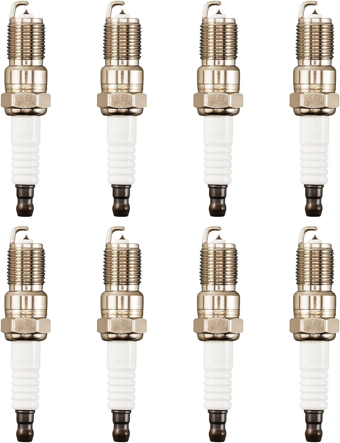 3951 spark plugs 8 Pack fit for Explorer, Escape, Expedition, LeSabre, Mustang, Silverado 1500, F250 Super Duty, K1500, Impala, Grand Marquis, Taurus, S10