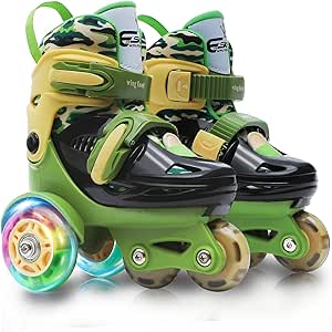 Adjustable Roller Skates for Kids with LED Wheels