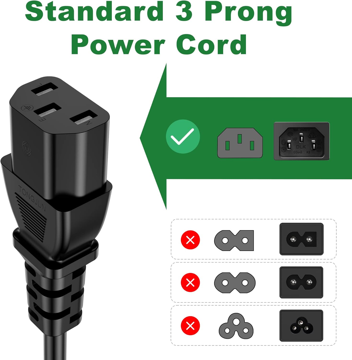 MineCtrl Kit De Cable De Alimentación De Repuesto De Fuente De Alimentacion De Conmutacion De Cama Ajustable Para Ergo Extend Sealy Ease Y Serta