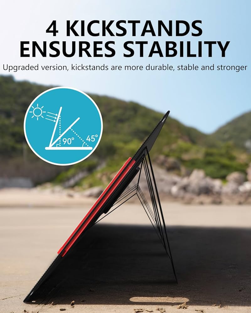 Amazon.com : ELECAENTA 200W Portable Solar Panel, 25% High