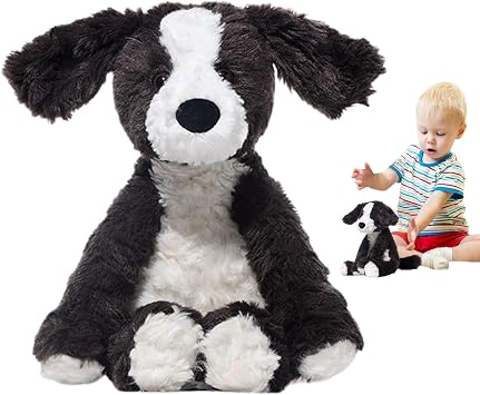 Border Collie Plush Toy, Cute Border Collie Plush Toy, Cartoon Puppy Plush Toy for Kids, Soft Dog Plush, Realistic Dog Plush Cushion for Boys and Girls Adults