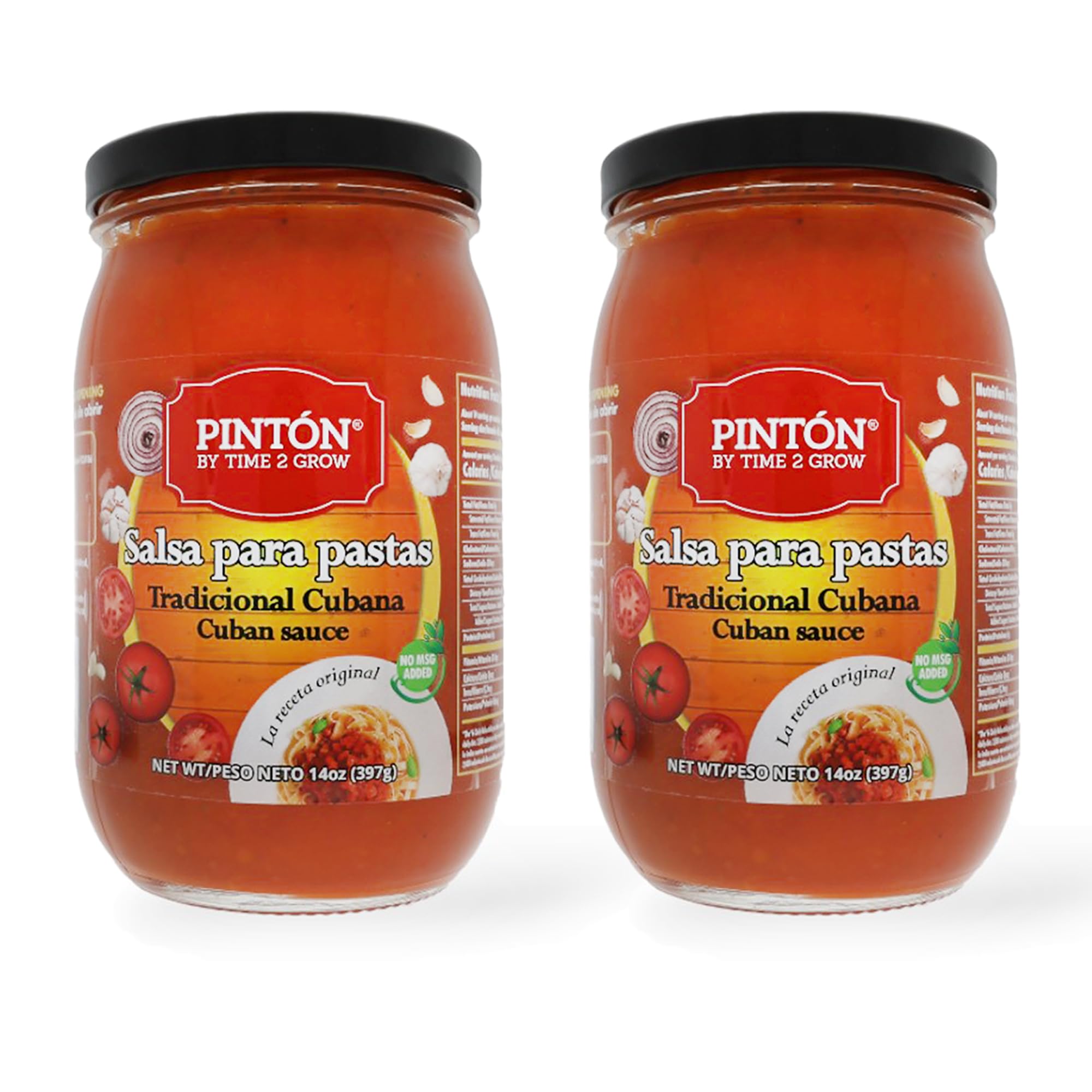 Homestyle Marinara Sauce | Rich & Savory All-Purpose Tomato Sauce for Pasta & Pizza | Low Sodium, Keto Friendly, Vegan, Gluten Free | PINTON | 14 oz - Pack of 2