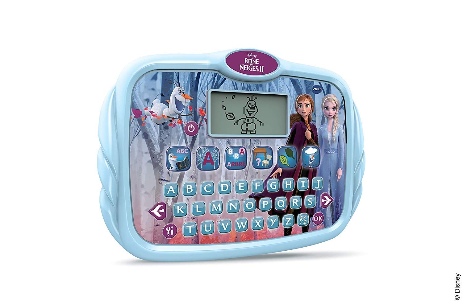 VTech - Disney La Reine des Neiges 2, Super Tablette Éducative, Tablette Enfants avec Écran Rétroéclairé, Clavier Abécédaire, 6 Activités et Jeux, Cadeau Enfant de 3 Ans à 7 Ans - Contenu en Français