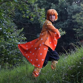 Mitsuri Cosplay Anime Tanjiro Zenitsu Costume Adult Outfit