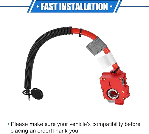 Miniatura 7 de No.61129217004 Cable de terminal positivo de la batería para BMW X5 E70 2007-2013, fusible rojo plástico durable soplar cable de plomo más poste