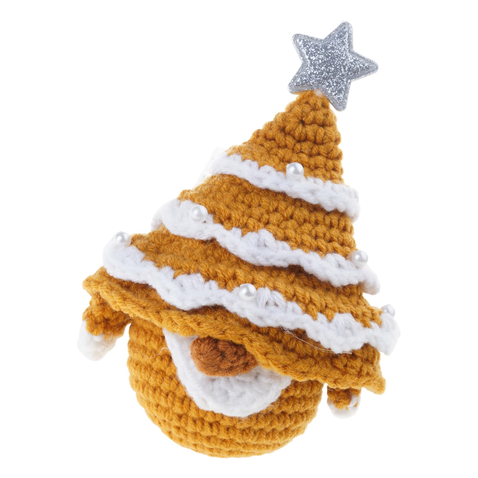 Yhplxyuus Cotton Yarn Gnomes Crochet Handcrafted Christmas Ornaments for Home & Crafting Christmas Cotton Gnomes Set