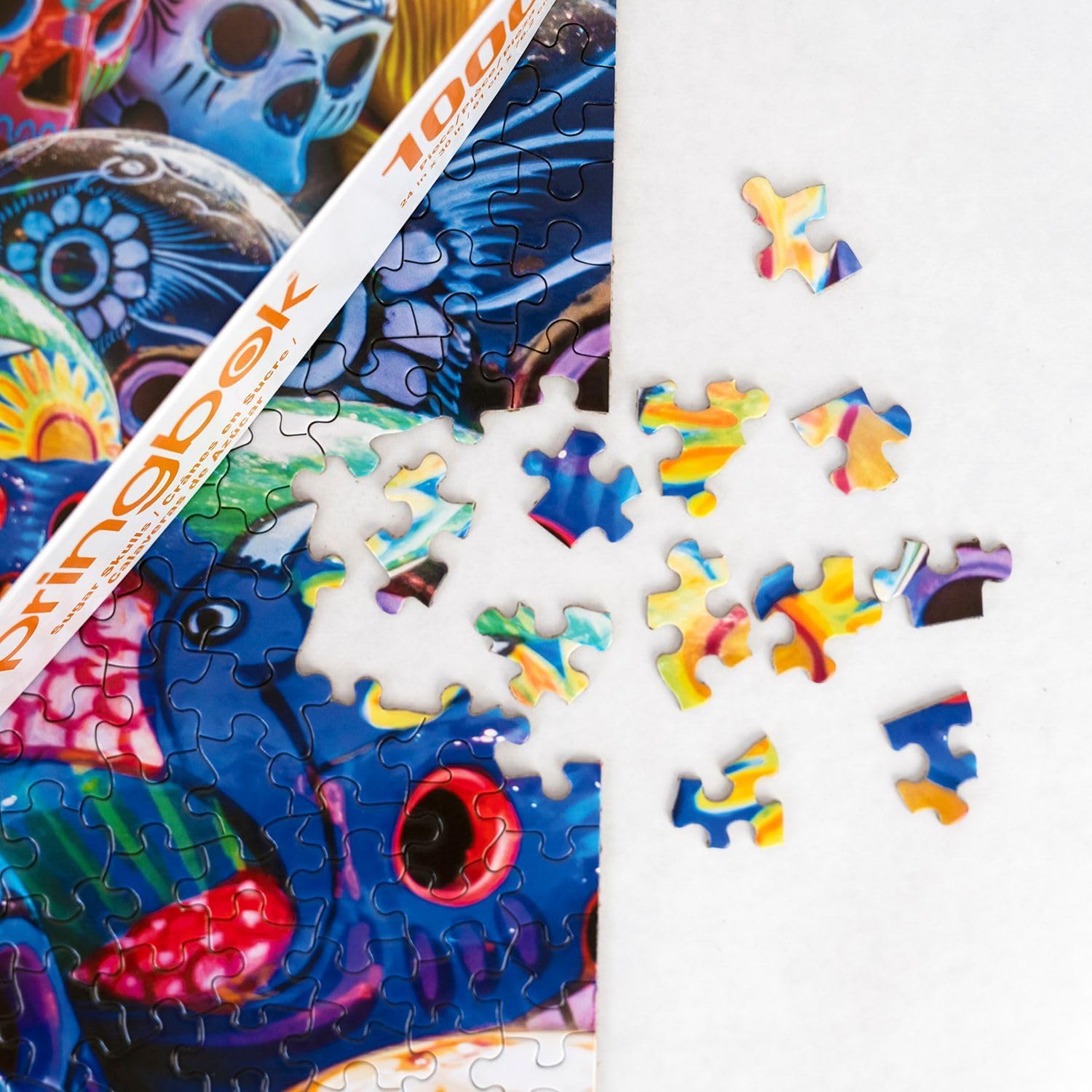 Springbok Sugar Skulls 1000 Piece Jigsaw Puzzle for Adults - Unique Cut Pieces - Made in USA