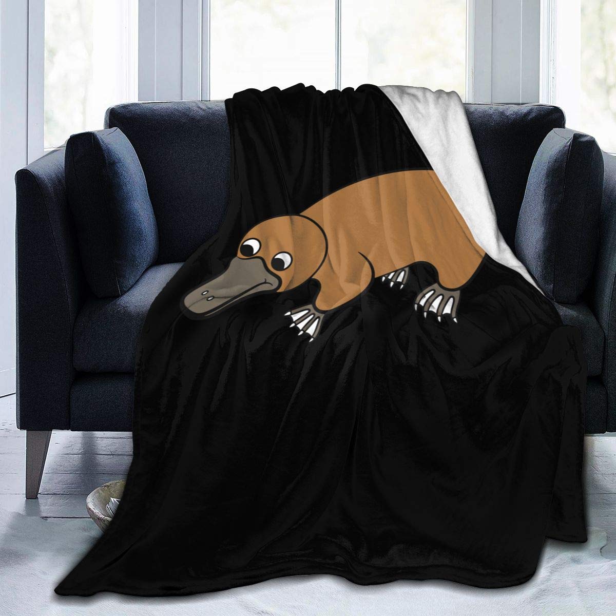 Platypus Duckbill Ultra Soft Flannel Fleece Blanket All Season Living  Room/Bedroom Warm Throw Blanket Bed Blankets
