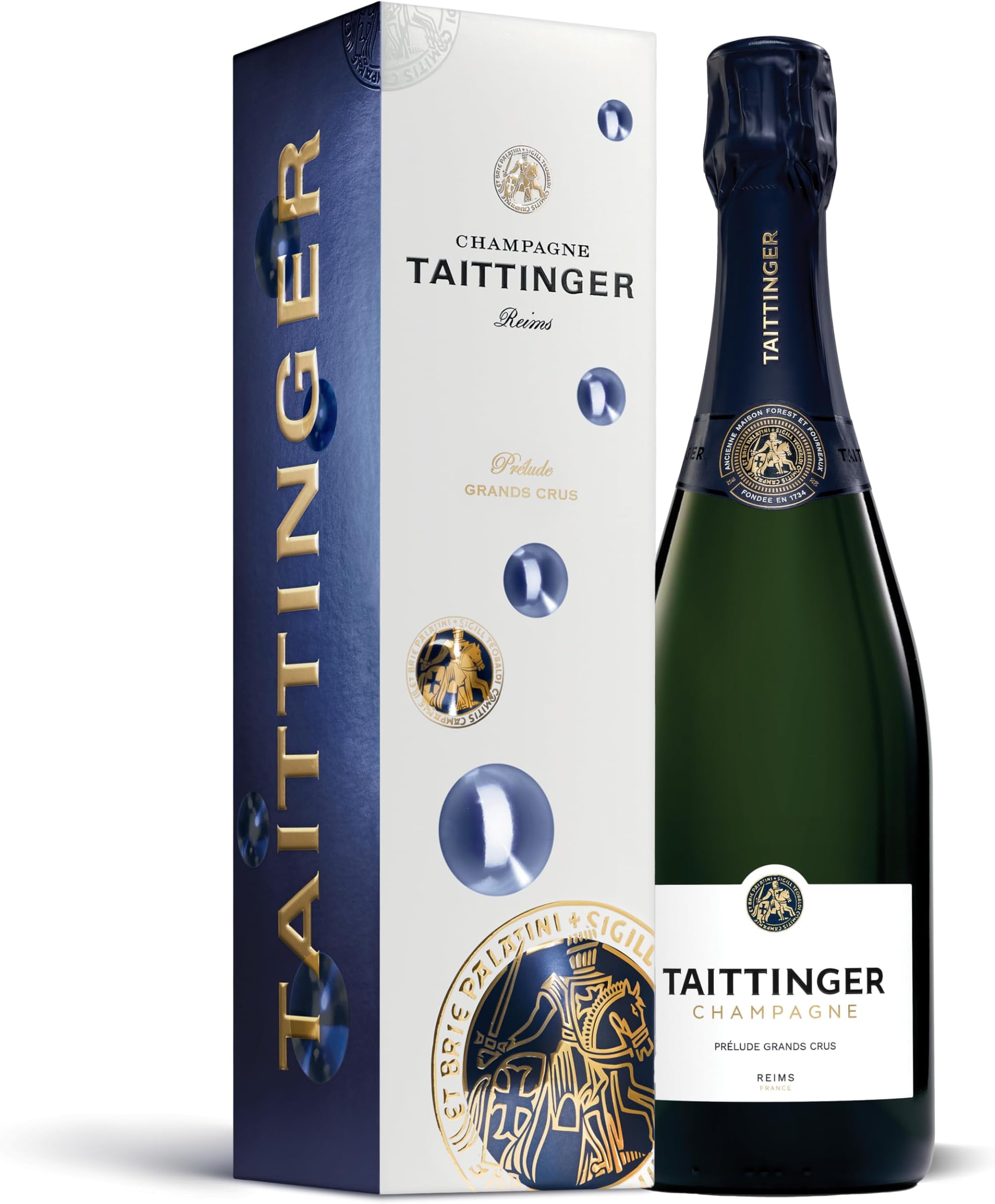 Taittinger Prélude Grands Crus Non Vintage Champagne in Gift Box 75cl