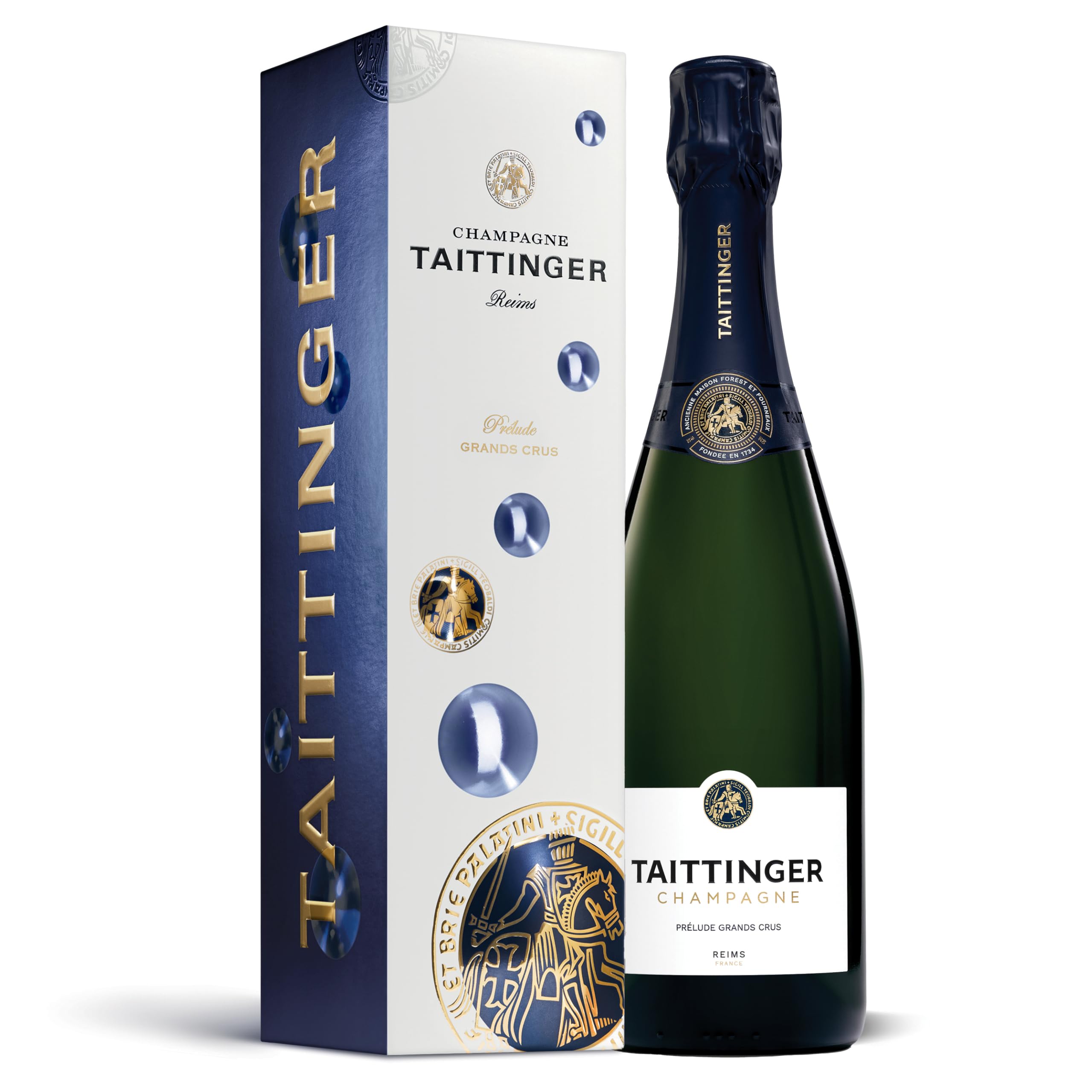 Taittinger Prélude Grands Crus Non Vintage Champagne in Gift Box 75cl