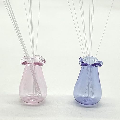 SPANSEE 2 jarrones bigotes para gatos, mini jarrón para bigotes de gato, jarrón miniatura, pequeño jarrón para decoración, soporte para bigotes de