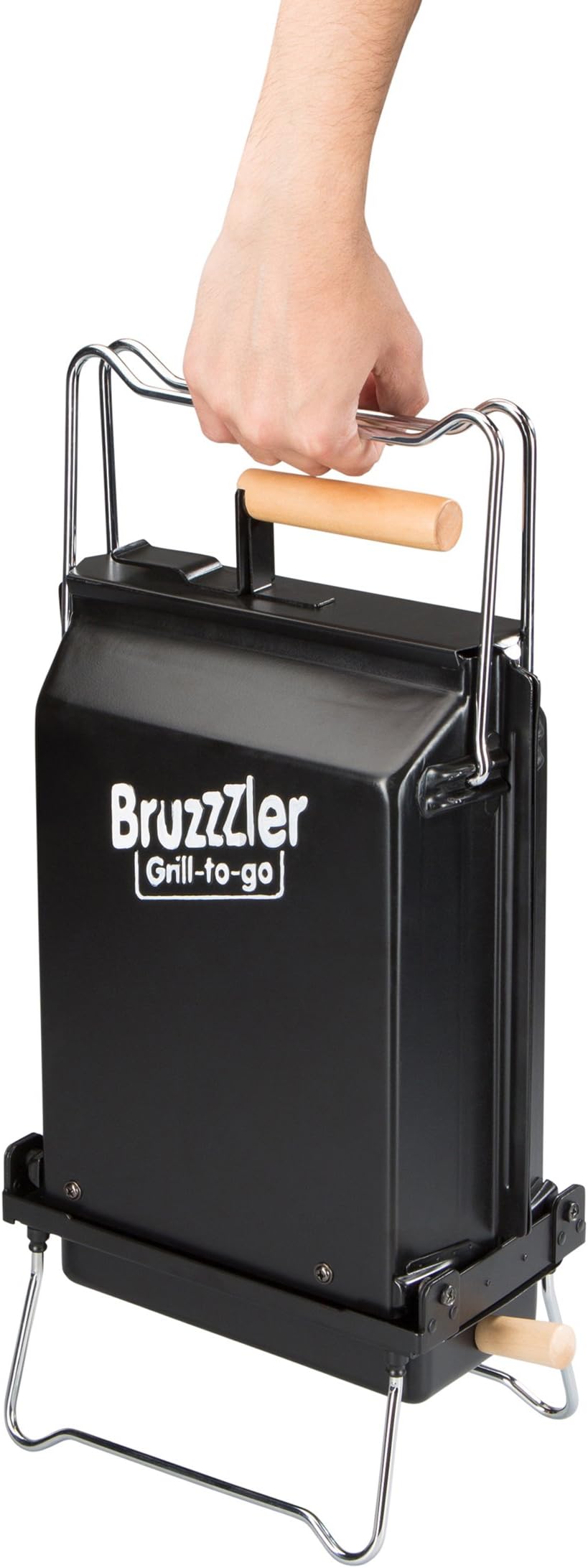 Bruzzzler-to-go charcoal grills and fireplace lighters, ideal for camping, festival, fishing and other outdoor activities, in various designs.