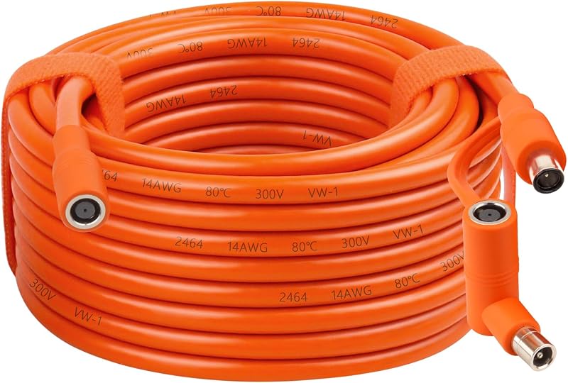 14AWG DC 8mm Extension Cable for Jackery Solar Generator, 30FT DC7909 Female to DC7909/8020 Male Power Cord, Compatible with Jackery Explorer 240/300/500/1000/1500/2000 Pro & SolarSaga Panels