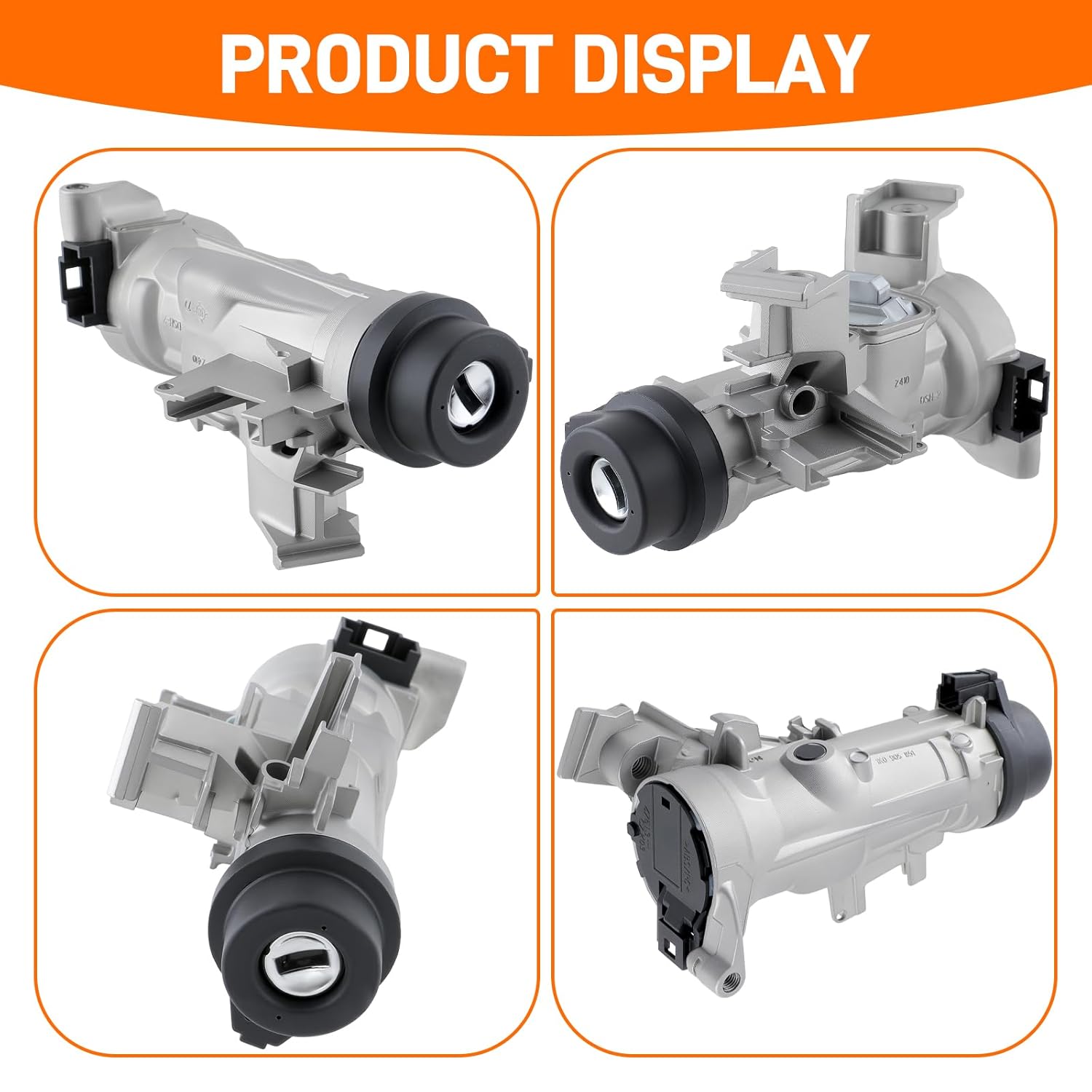 Ignition Switch with Lock Cylinder Key for VW Golf Jetta Ti-guan 2004-2011, Compatible with Audi A3 TT R8 2003-2013 Replace 1K0905851B 1K0905865