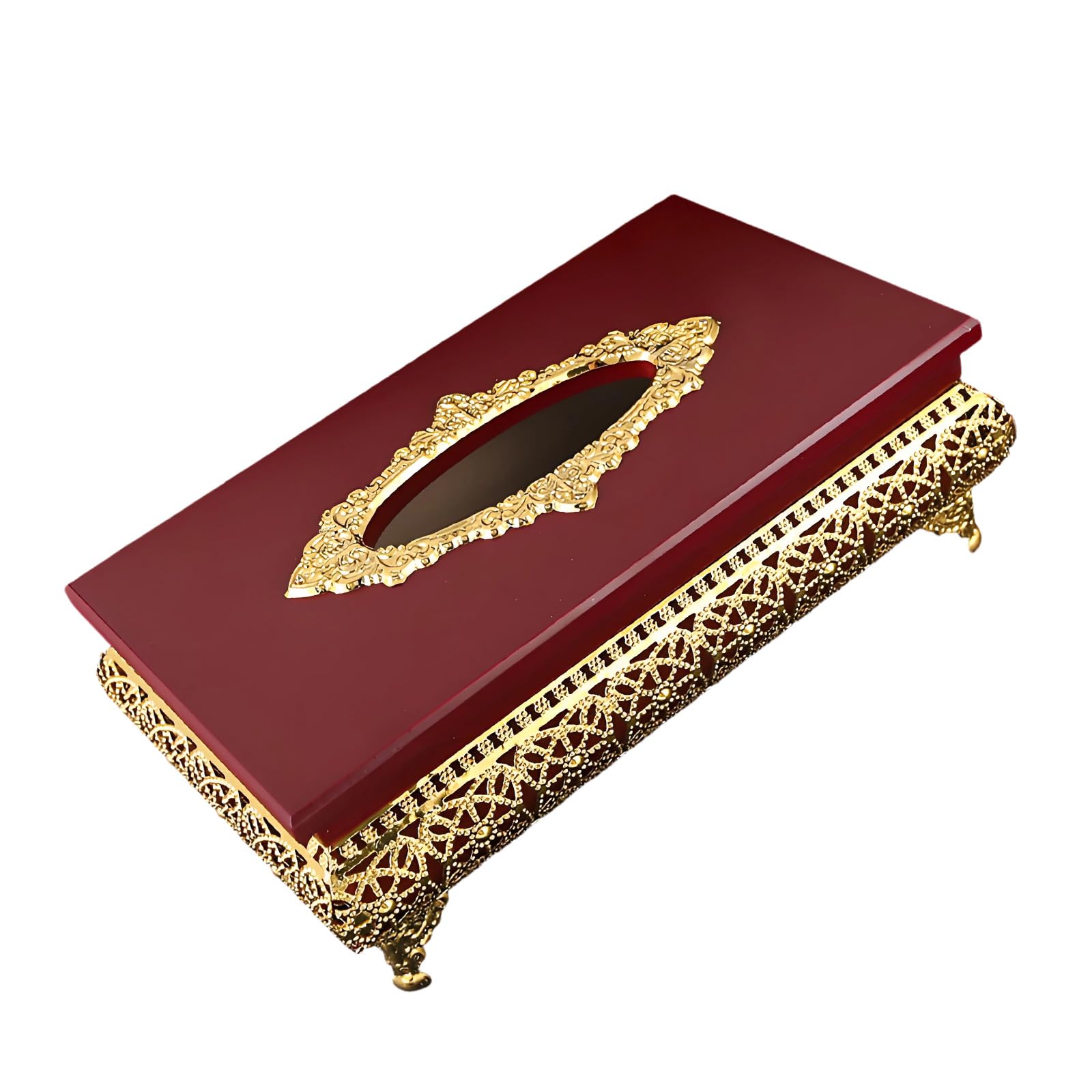 Qusinfc End Tissue Cover Box with Nonslip Bottom for Restaurant Hotel and Household Use Elegant Tissue Case