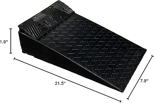 Miniatura 9 de Electriduct Rampa de umbral de goma montable de 2 pulgadas. Rampa de bordillo al aire libre para automóviles, bicicletas. Par necesario para silla